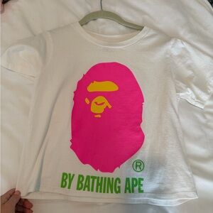 ☀️🏝️Bathing Ape Crop Logo T-shirt